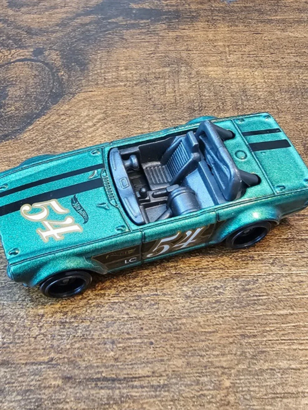 Hot Wheels Triumph TR6 from the 2021 HW Race Day series Sparkly Green